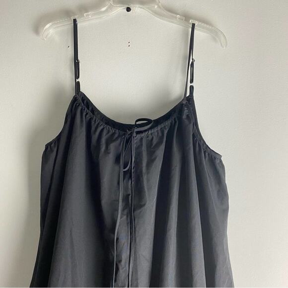 Boohoo Plus Drawstring Smocked Midi Dress Black US 16 - Picture 4 of 11